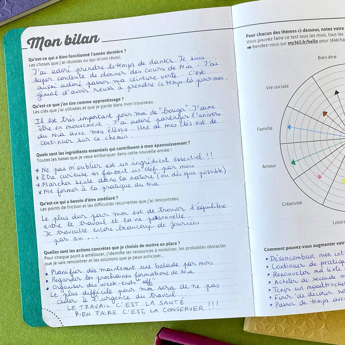 My365 PDF Mon bilan fiche à imprimer annuel