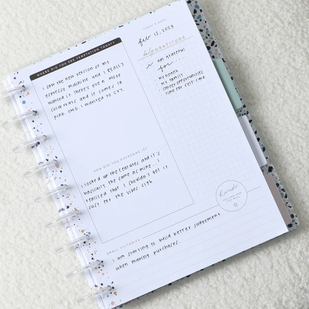 Happy Planner Save Now Spend Later journal budget Classic