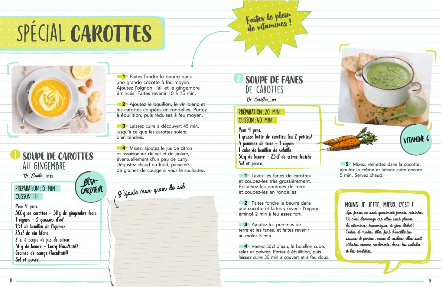 Marmiton Cahier gourmand Soupes cahier recettes 75 recettes