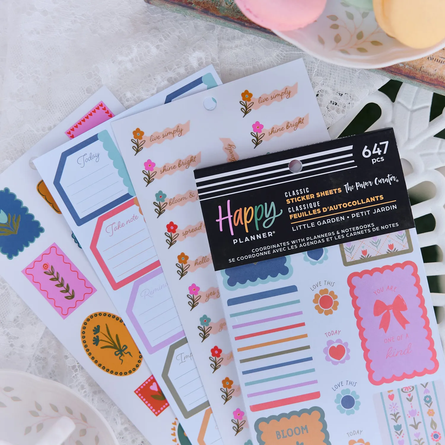 Happy Planner Little Garden stickers Value Pack floral