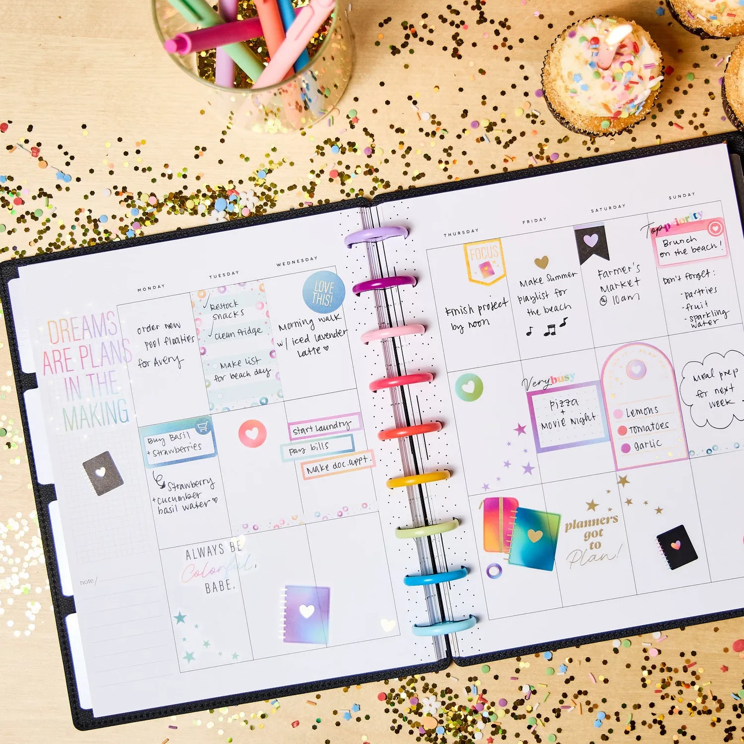 Happy Planner Deluxe 10 ans agenda classic vertical 12 mois non daté