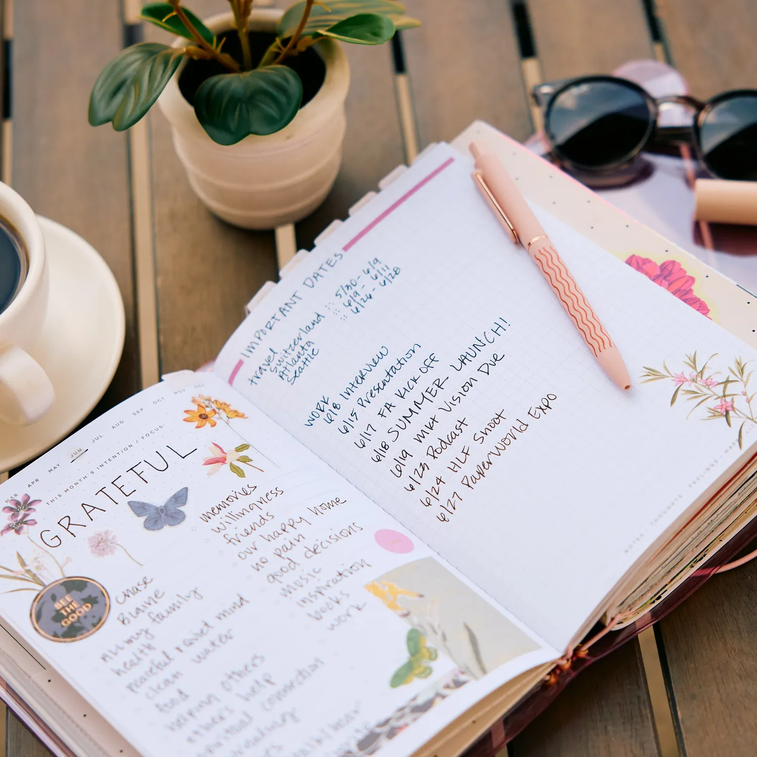 Happy Planner Sugar Petal folio vinyle A5 bundle stickers