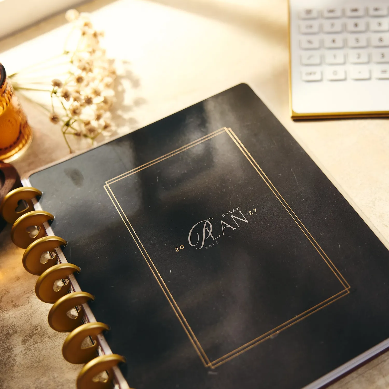 Happy Planner Amber & Oak planner budget 2027 Classic 12 mois