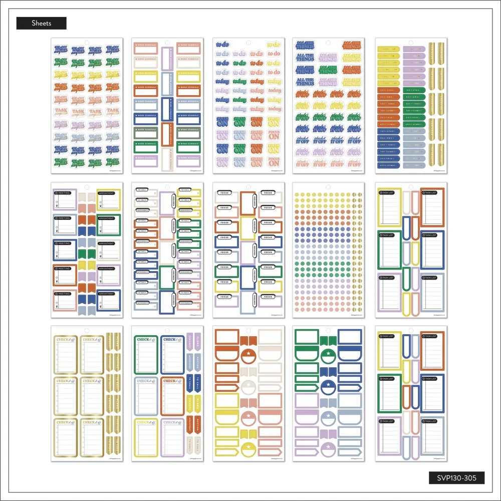 Happy Planner Everybody's Business Value Pack stickers 1075 business