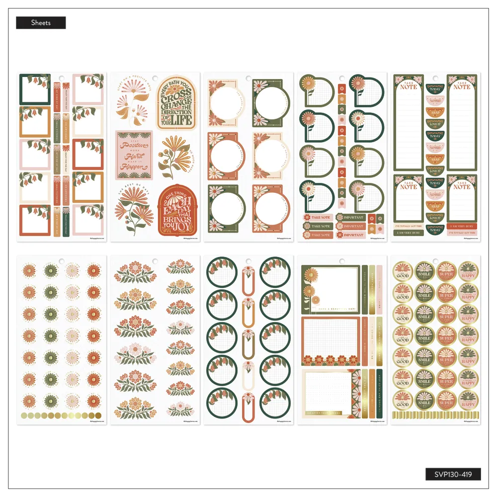 Happy Stickers Desert Rose Classic carnet 628