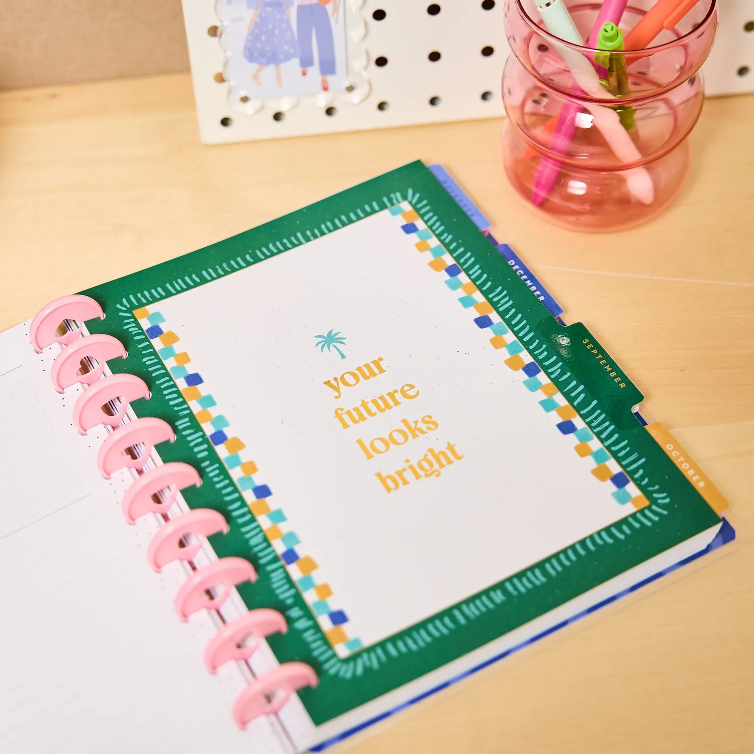 Happy Planner Sunburst Bay 2026-2027 agenda étudiant 12 mois