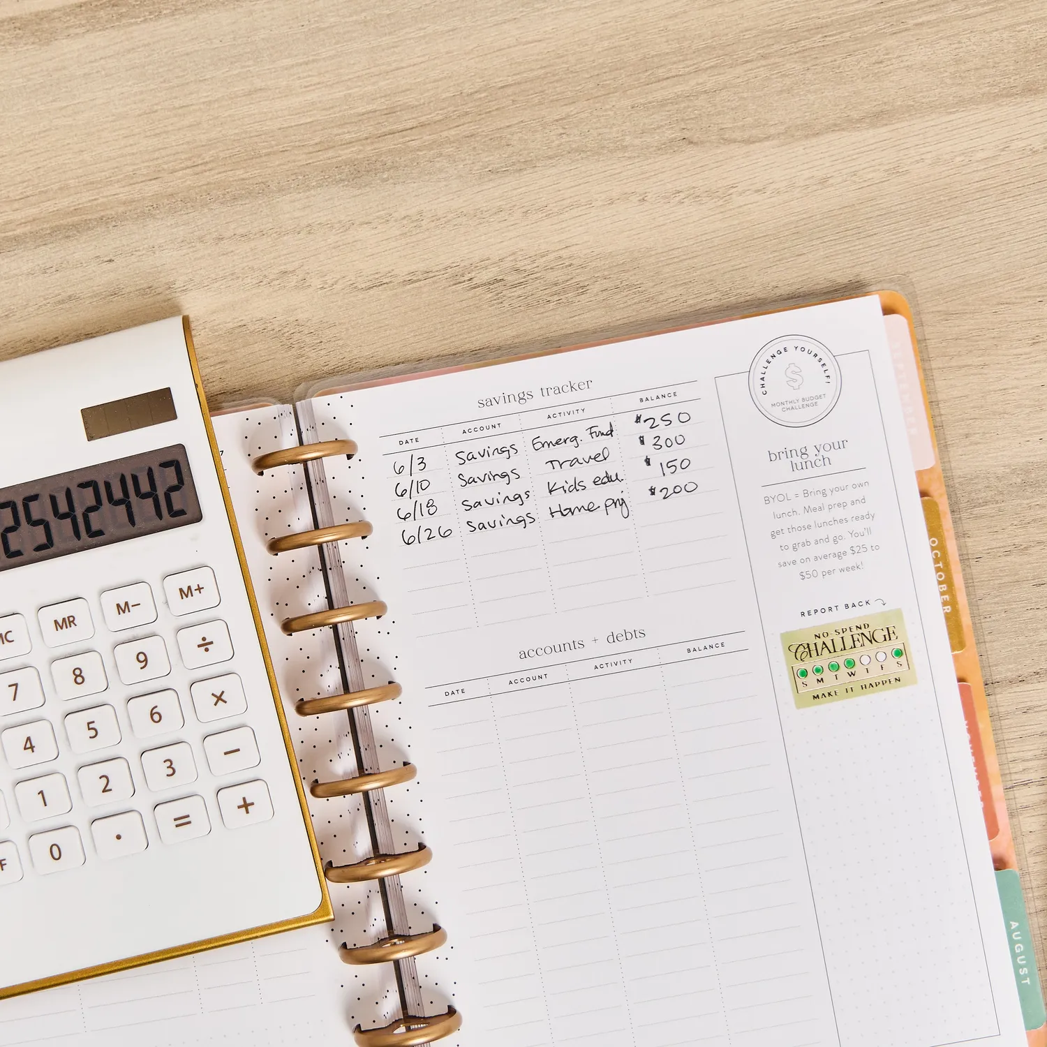 Happy Planner 2026 Canvas agenda budget Classic 12 mois