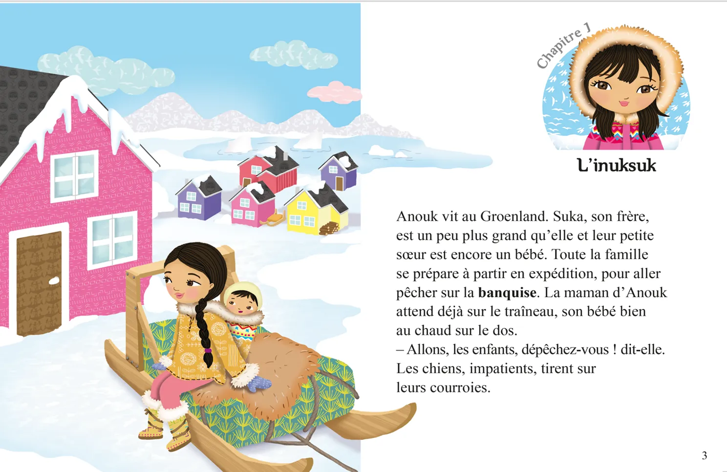 Minimiki Anouk et la perle de lumière livre Groenland