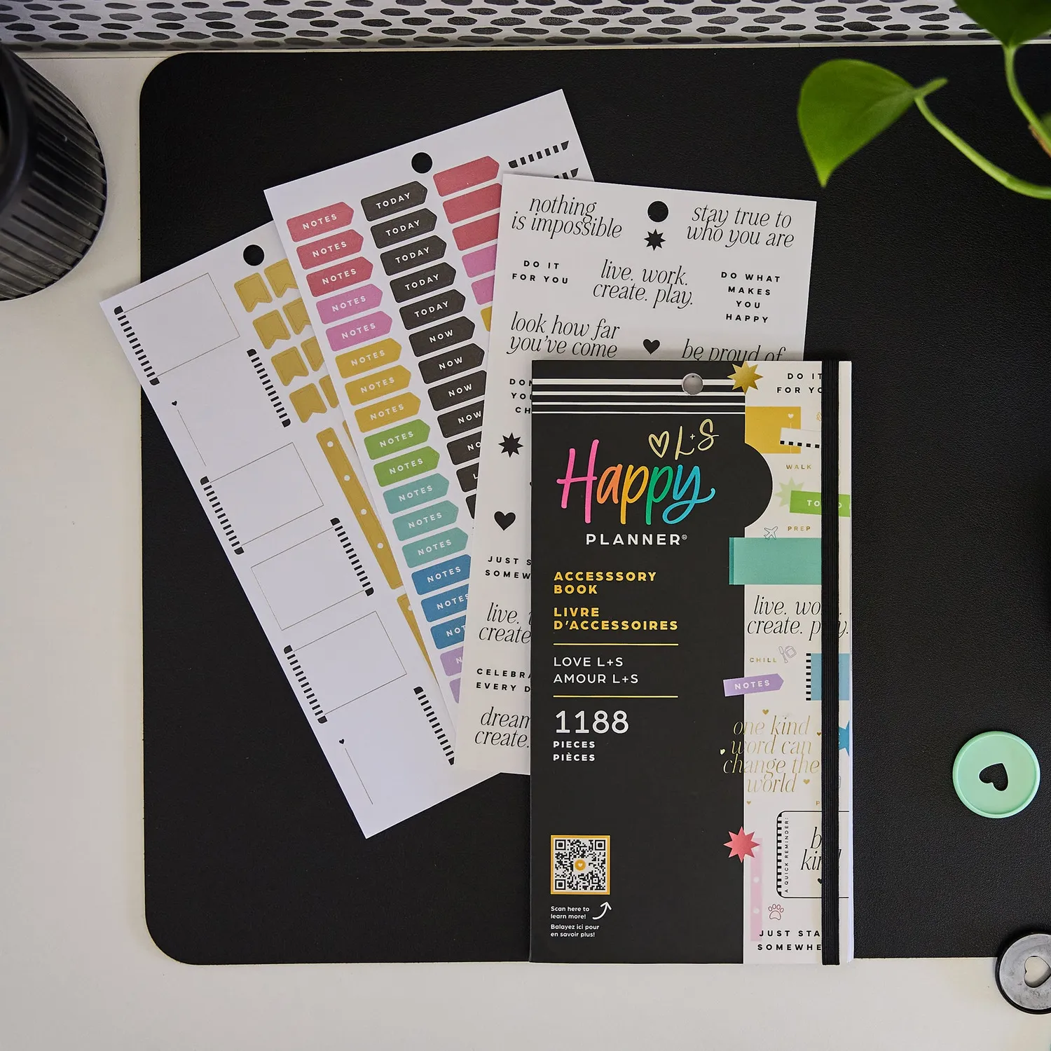 Happy Planner Love L+S Classic livre accessoires couleur