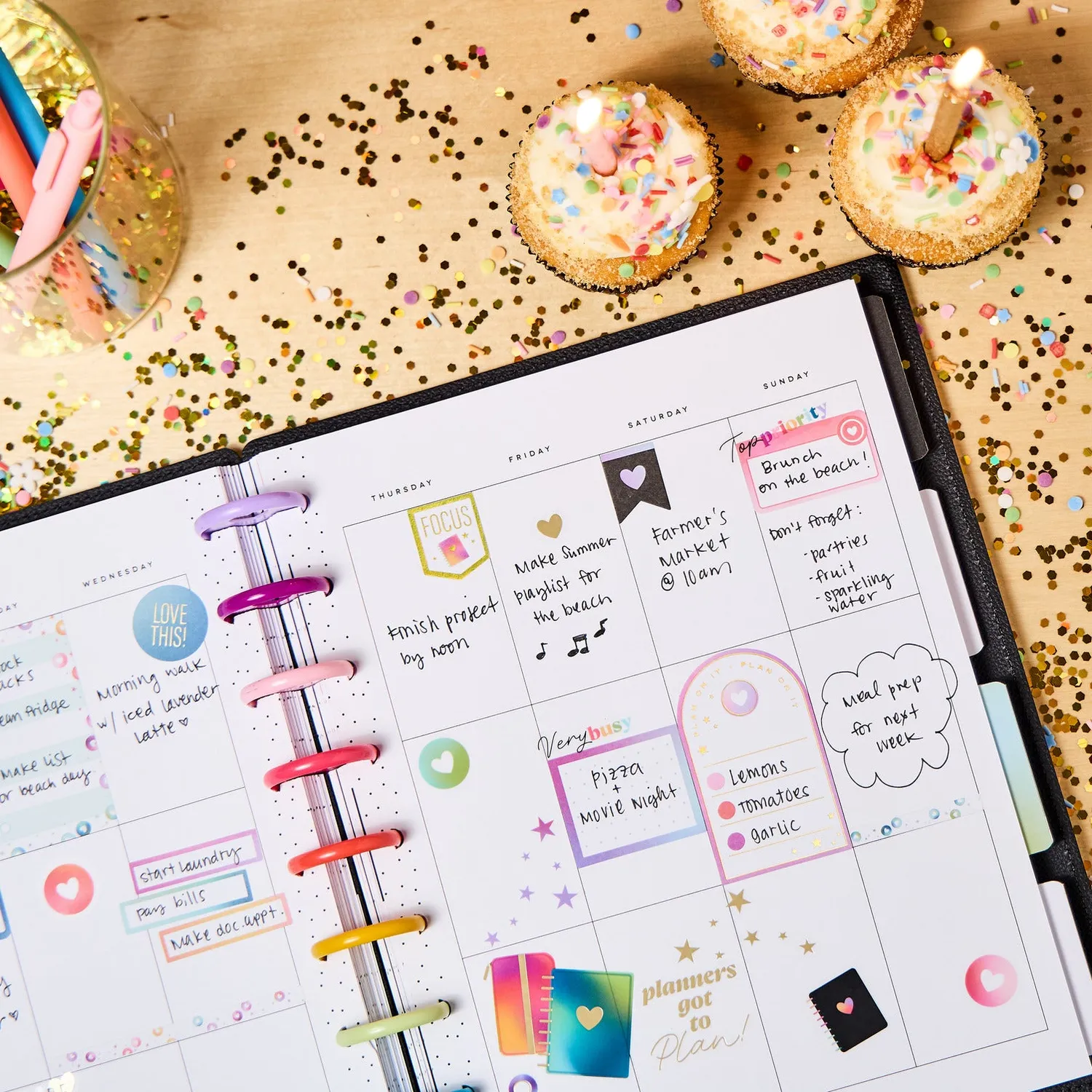 Happy Planner Deluxe 10 ans agenda classic vertical 12 mois non daté
