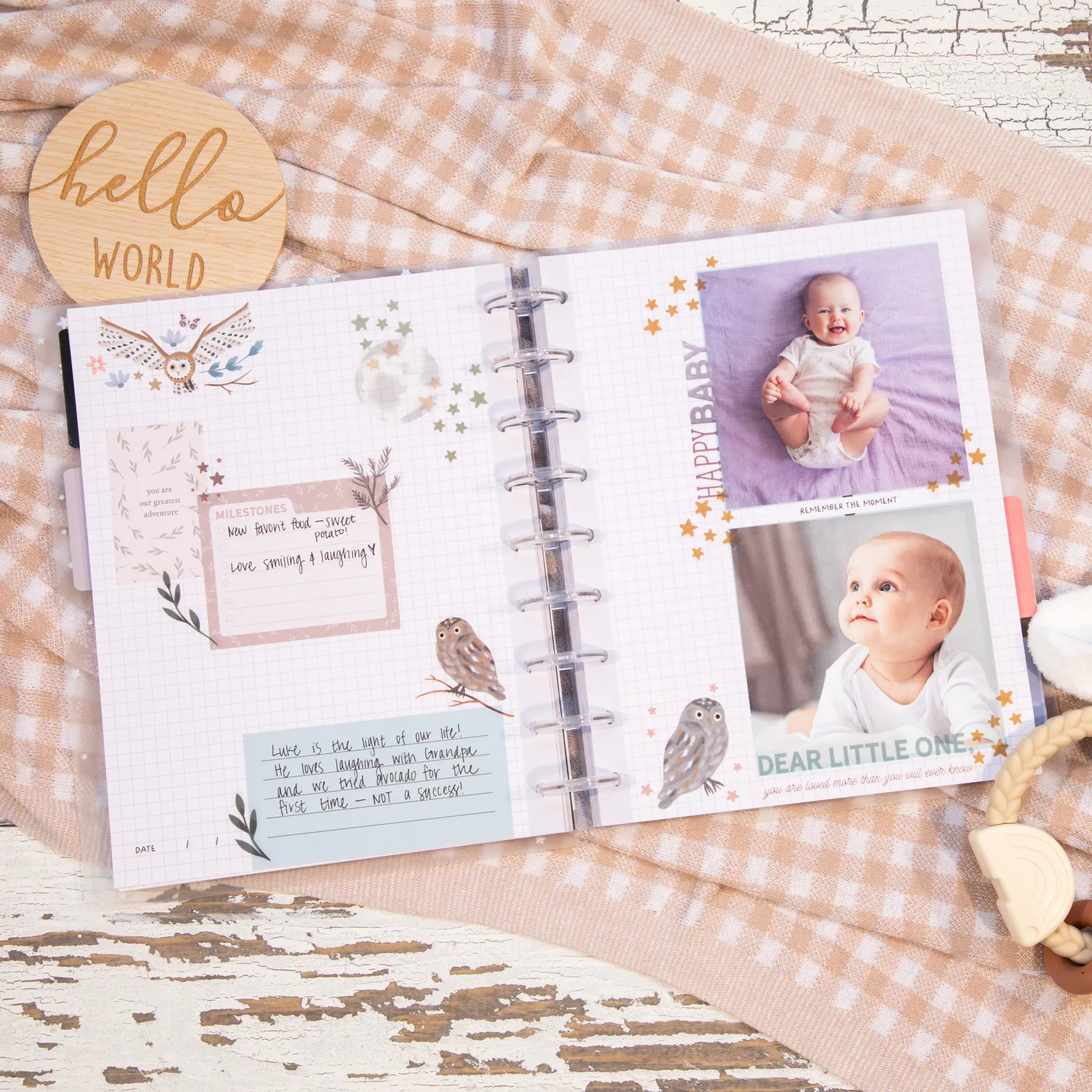 Happy Planner Little Love Baby journal photo Classic 80 pages bébé