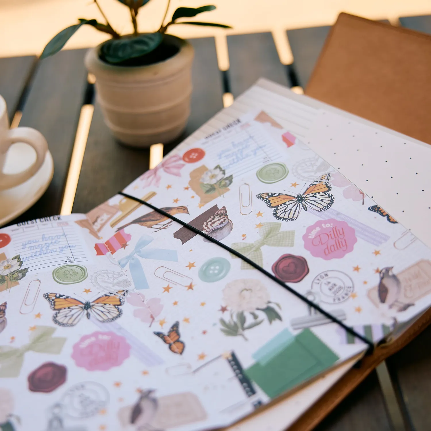 Happy Planner Collage Icons carnet stickers folio A5 448 vintage