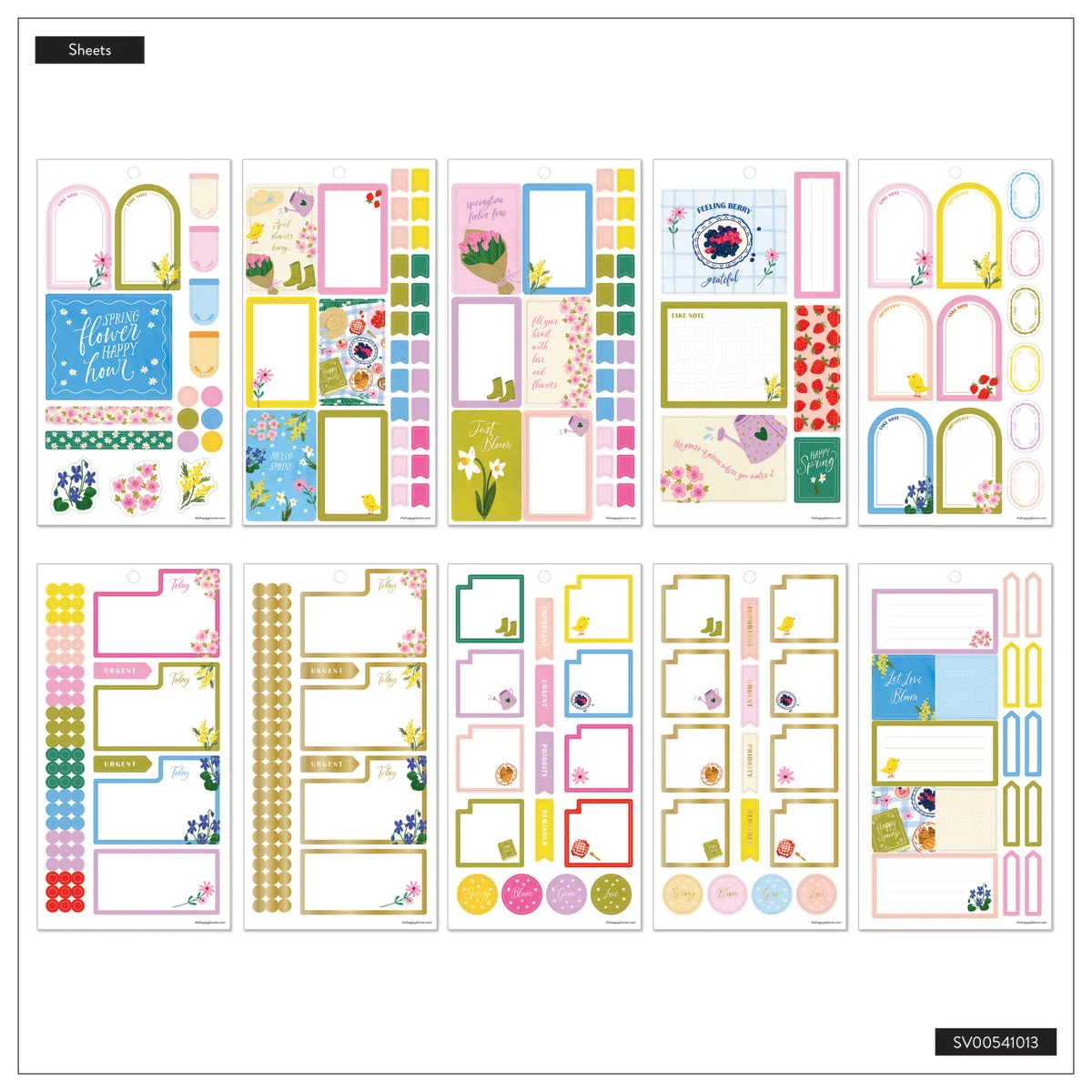 Happy Planner Spring Charm stickers printaniers 730