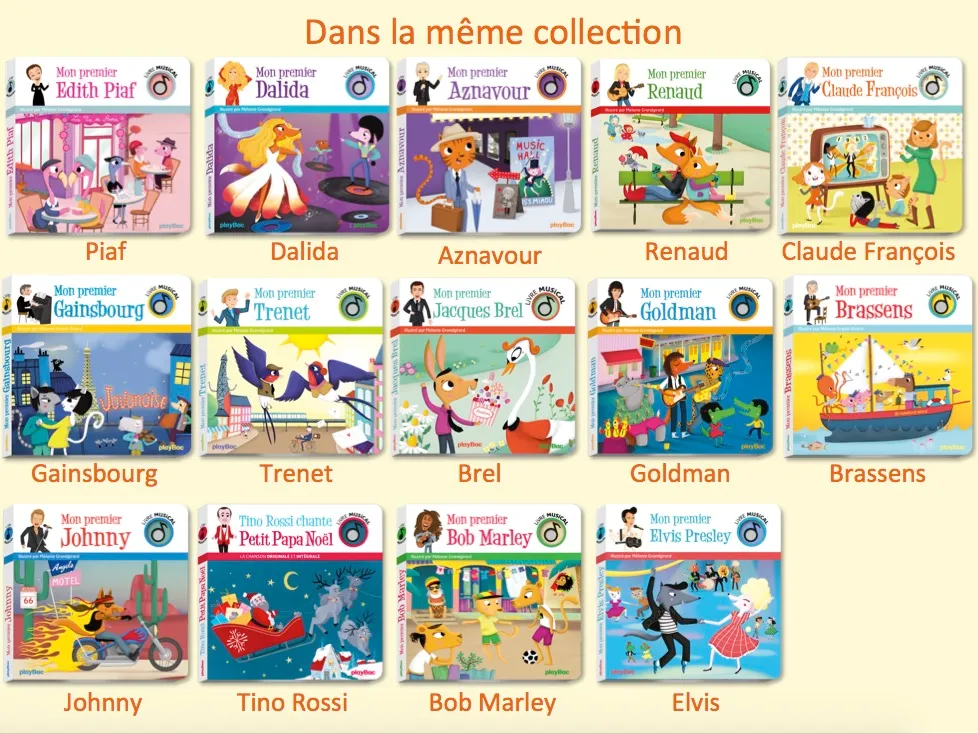 Frigobloc Mon premier Dalida livre musical bébé sonore