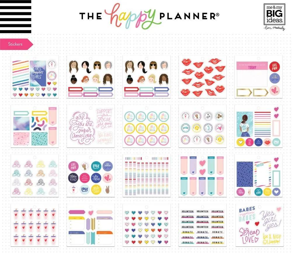 Me & my big ideas Happy Planner Encourager pack accessoires planner
