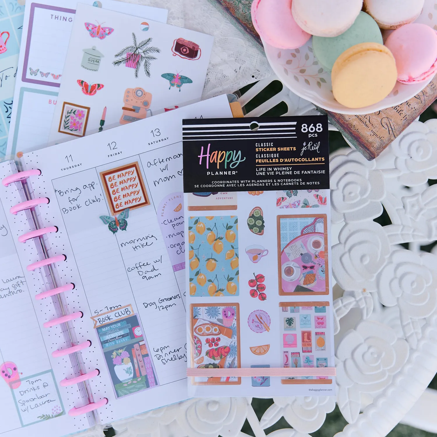 Happy Planner Life in Whimsy autocollants 30 planches pastel