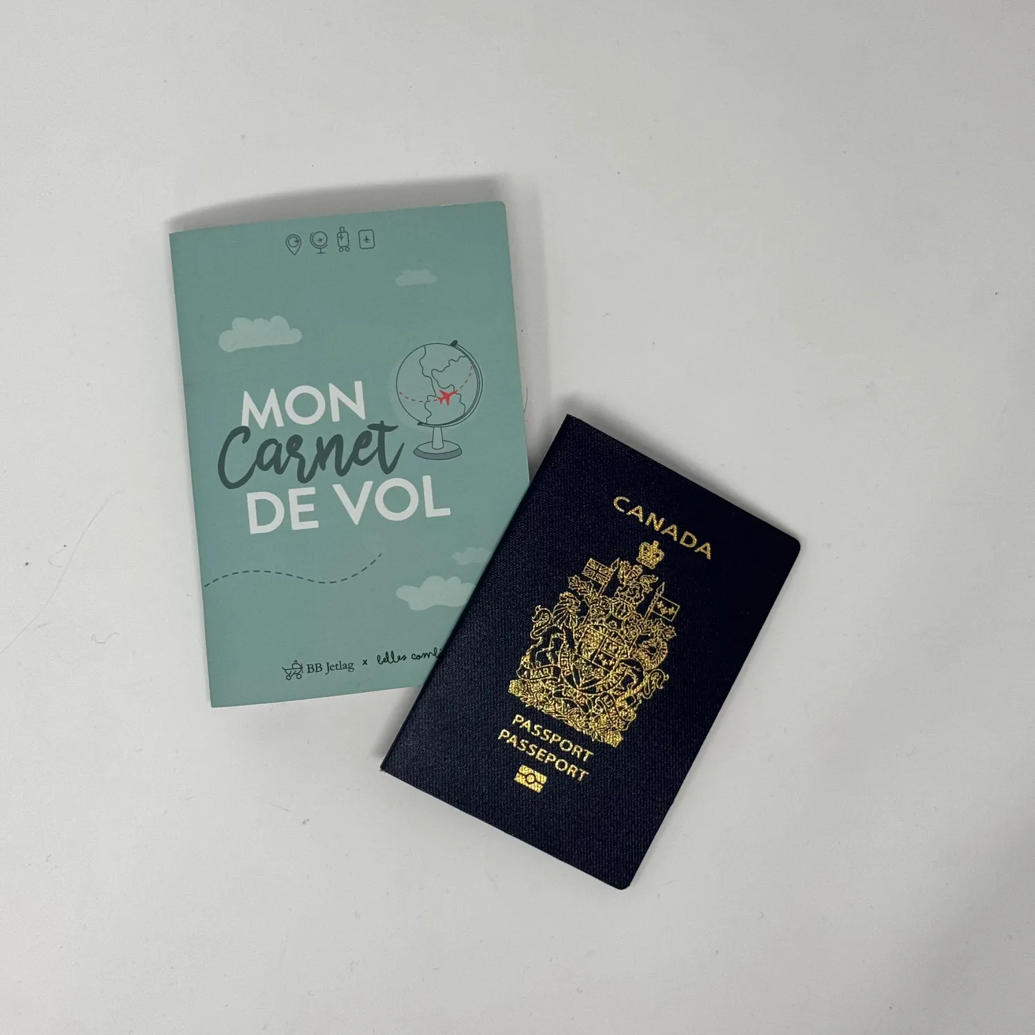 Les Belles Combines BB Jetlag carnet de vol enfant 32 pages