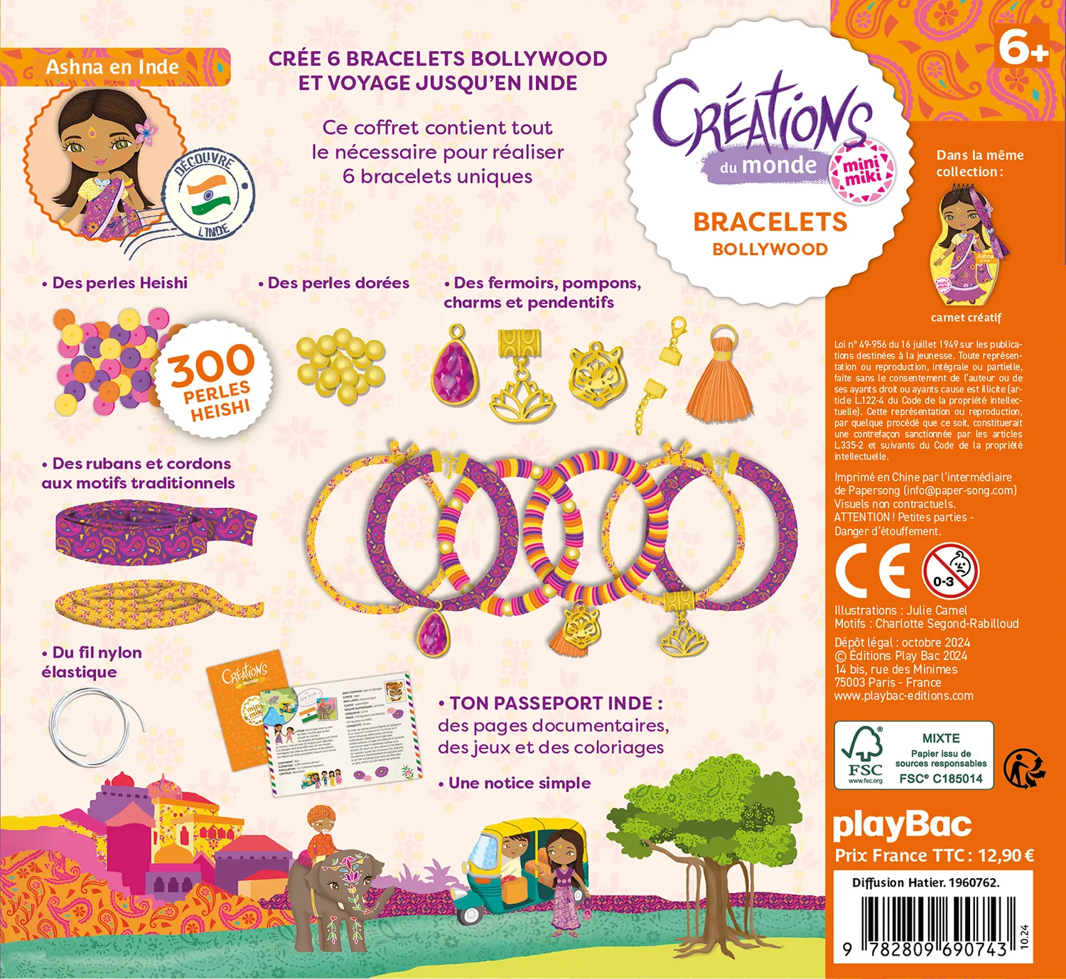 Frigobloc Minimiki Bracelets Bollywood coffret 6 bijoux