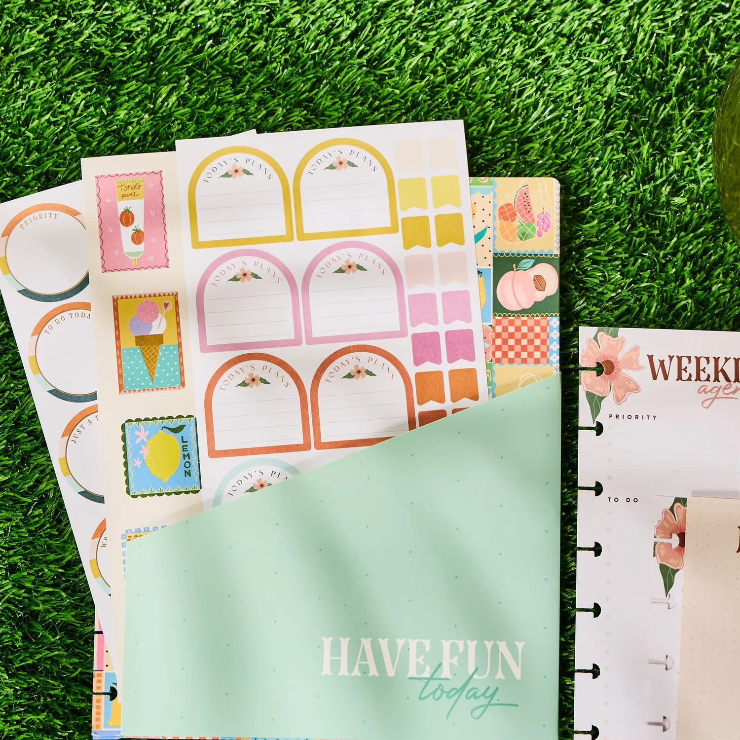 Happy Planner Summer Fun pack accessoires Classic 110 pcs été