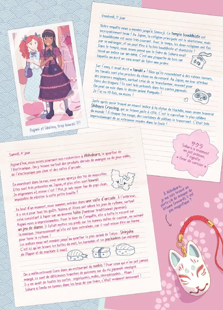 Frigobloc Kinra Girls Tome 4 Enquête à Tokyo BD fille
