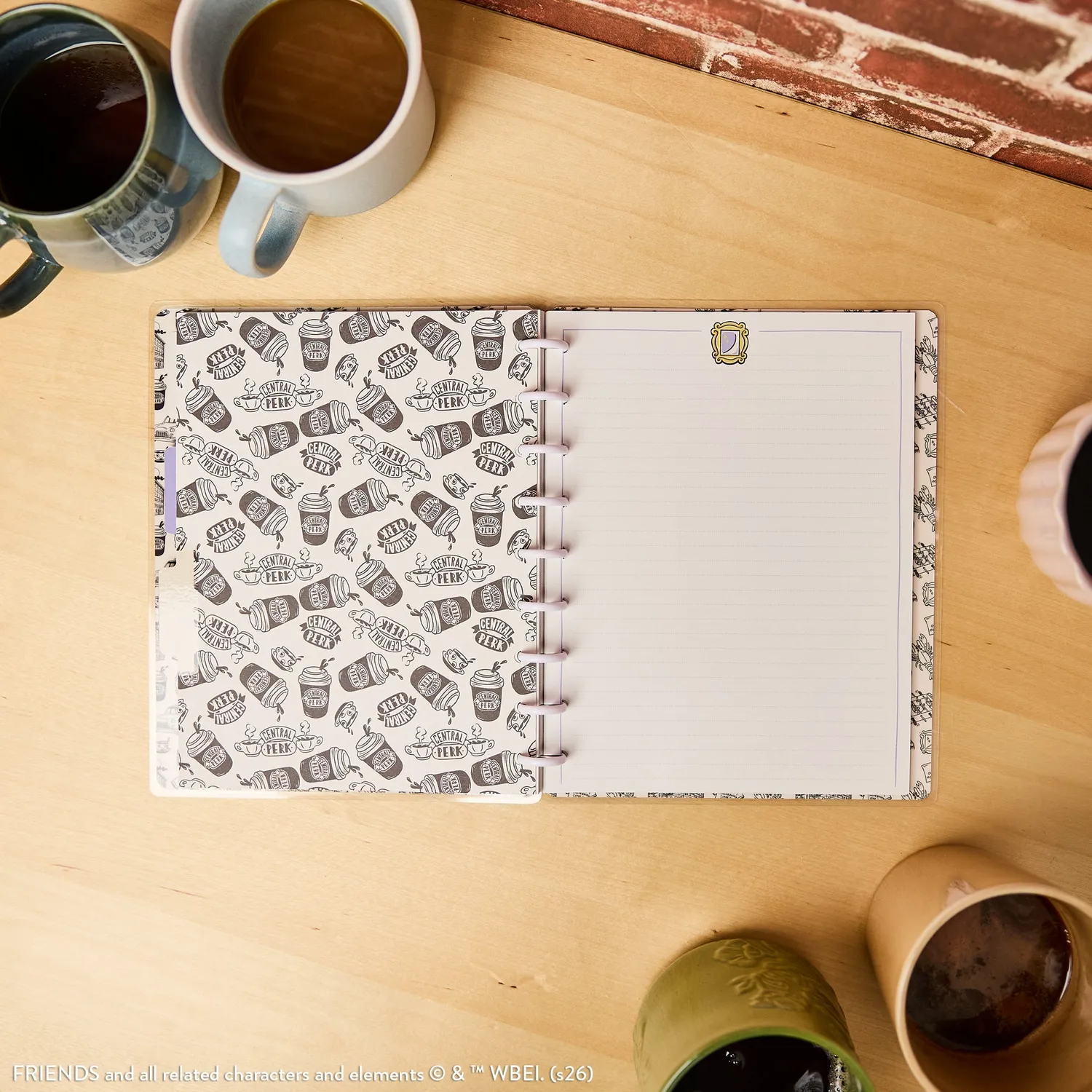 Happy Planner Friends carnet classic 60 feuilles pointillé doré