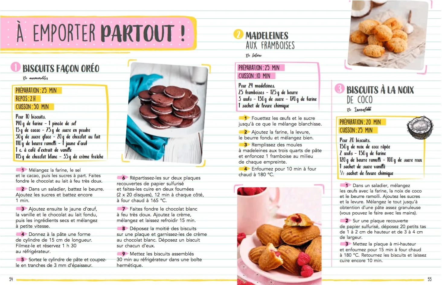 Frigobloc Marmiton Cahier gourmand desserts ultra faciles 75 recettes