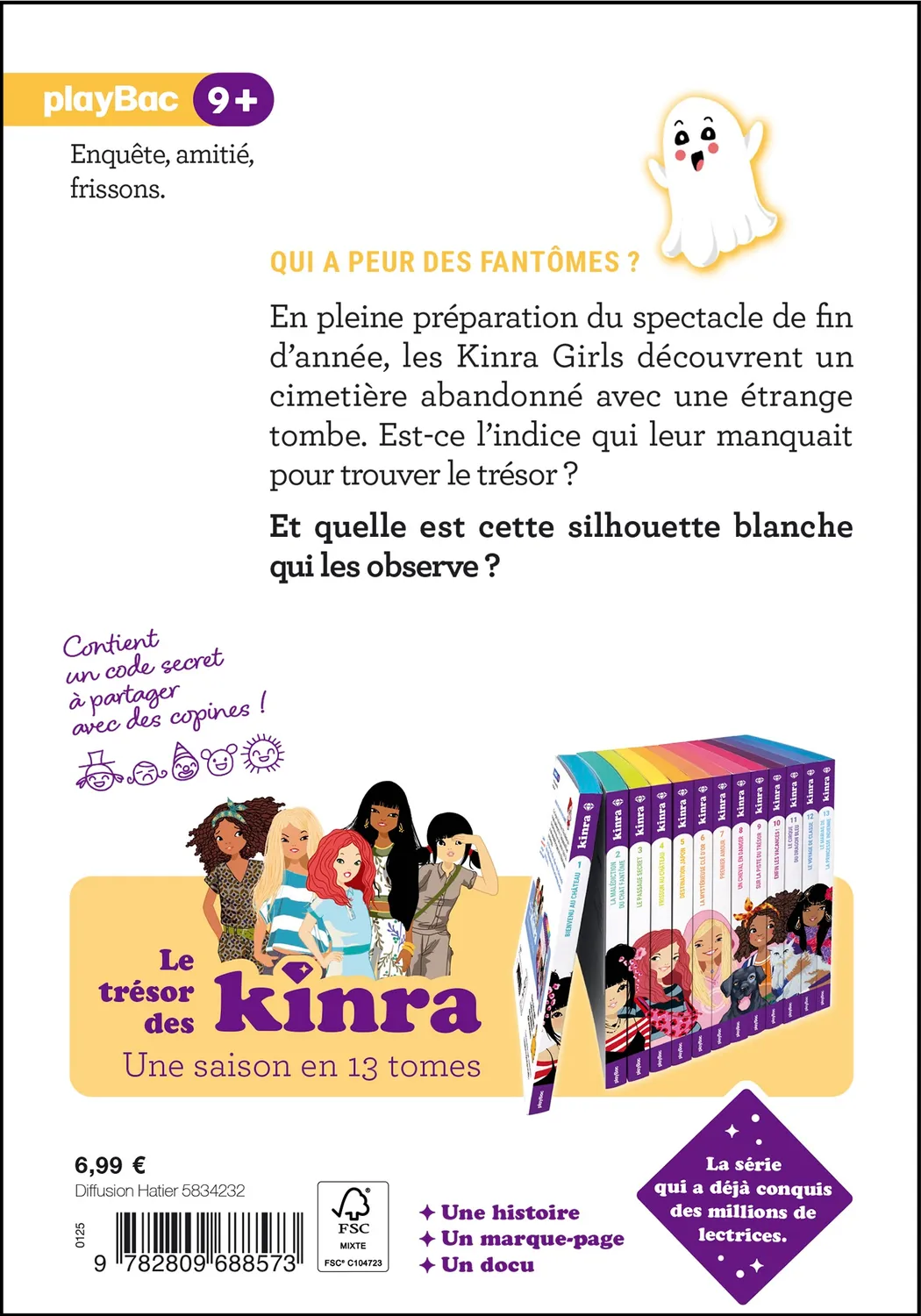 Kinra Girls Le trésor des Kinra Tome 4 livre fantômes