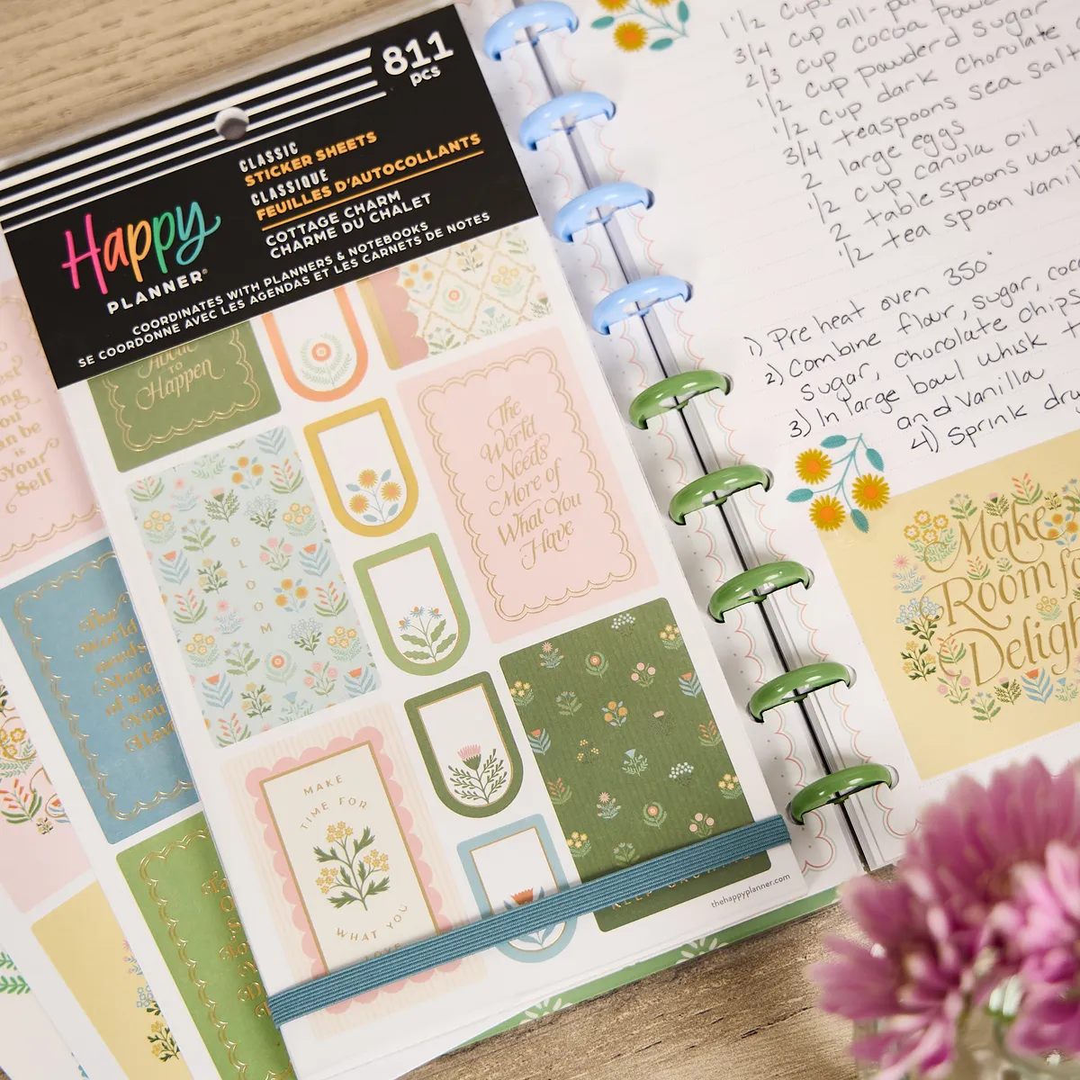 Happy Planner Cottage Charm Classic stickers 811 cosy