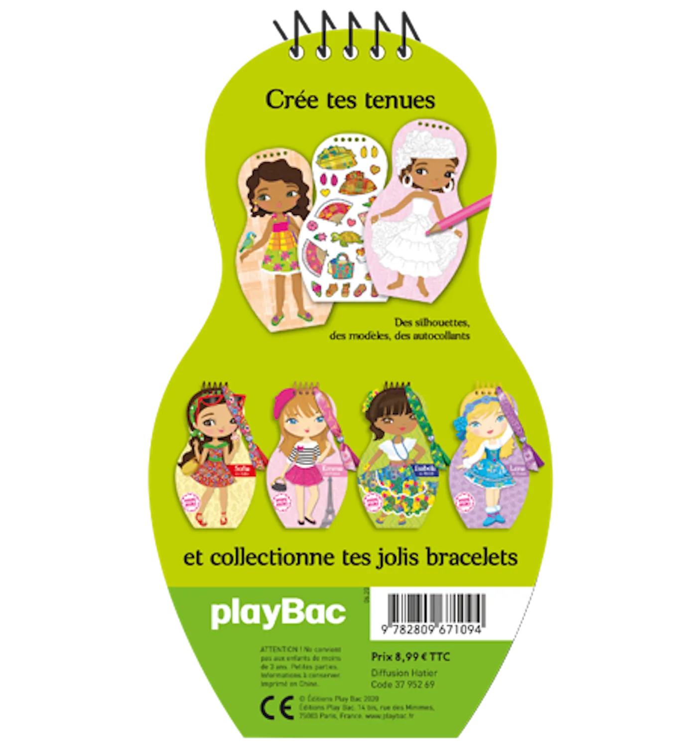 Minimiki Mélissa en Martinique carnet créatif stickers