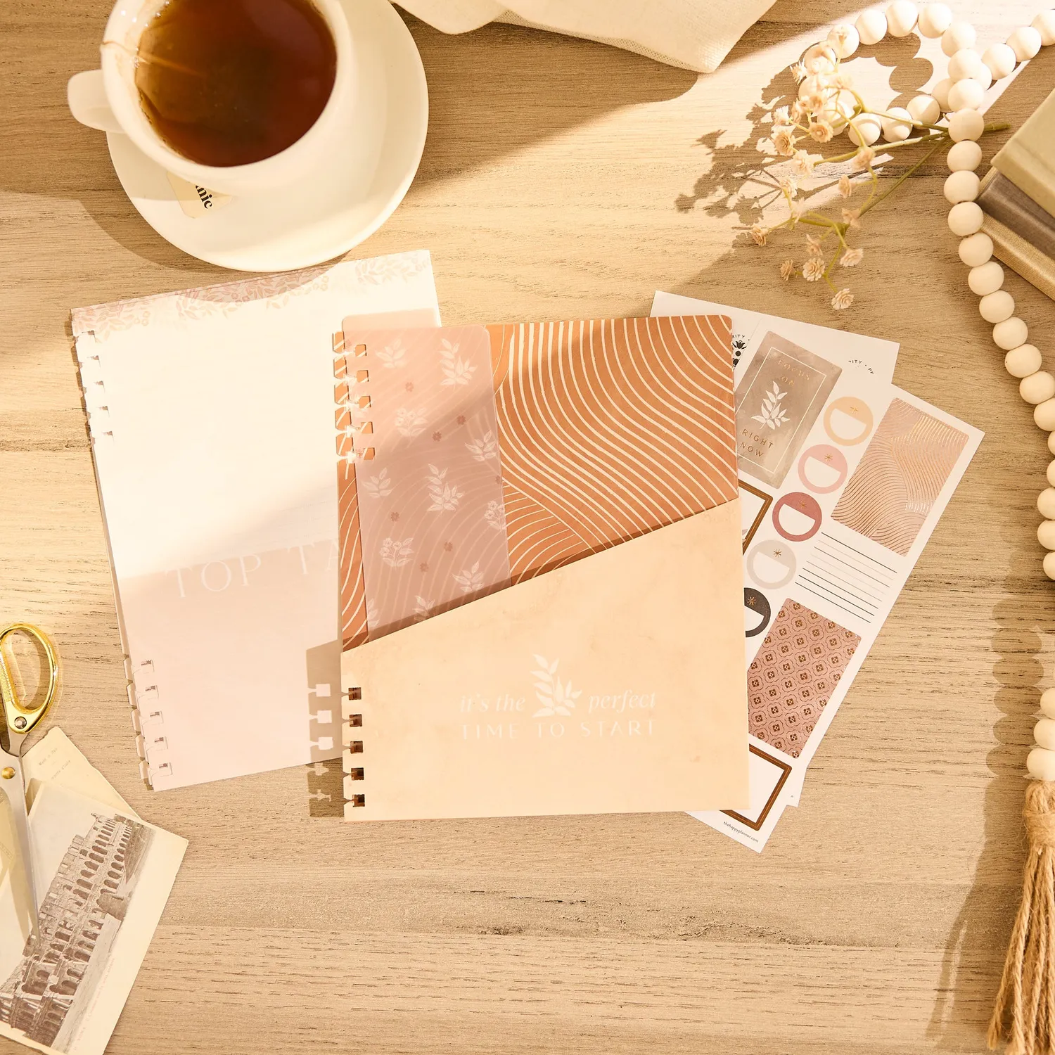 Happy Planner Dune Hues Classic kit accessoires spiral 20 feuilles
