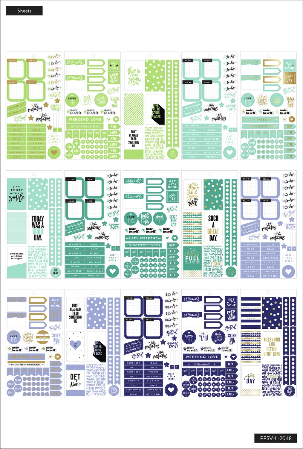 Happy Planner Rainbow carnet stickers 1150 pièces arc-en-ciel