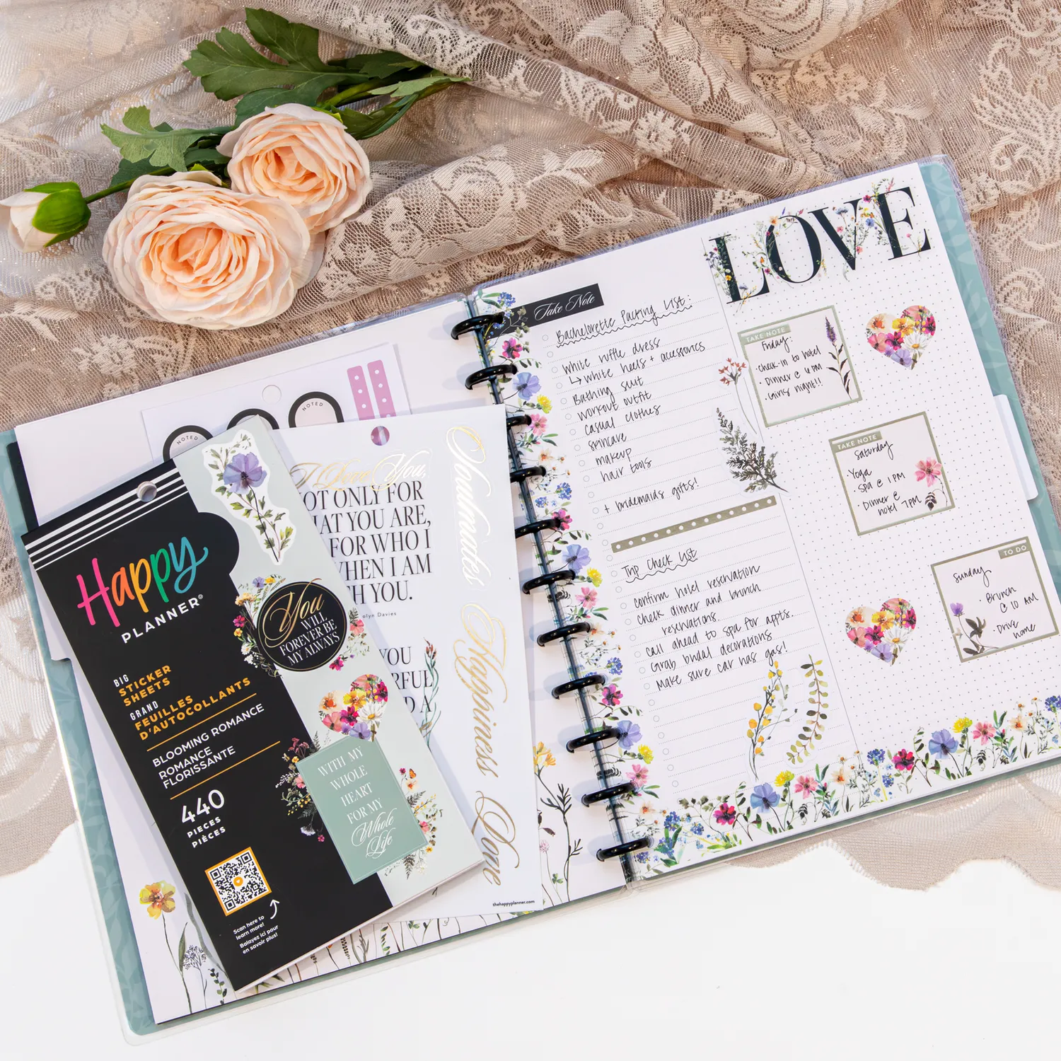 Me & my big ideas Value Pack Blooming Romance Wedding stickers Big