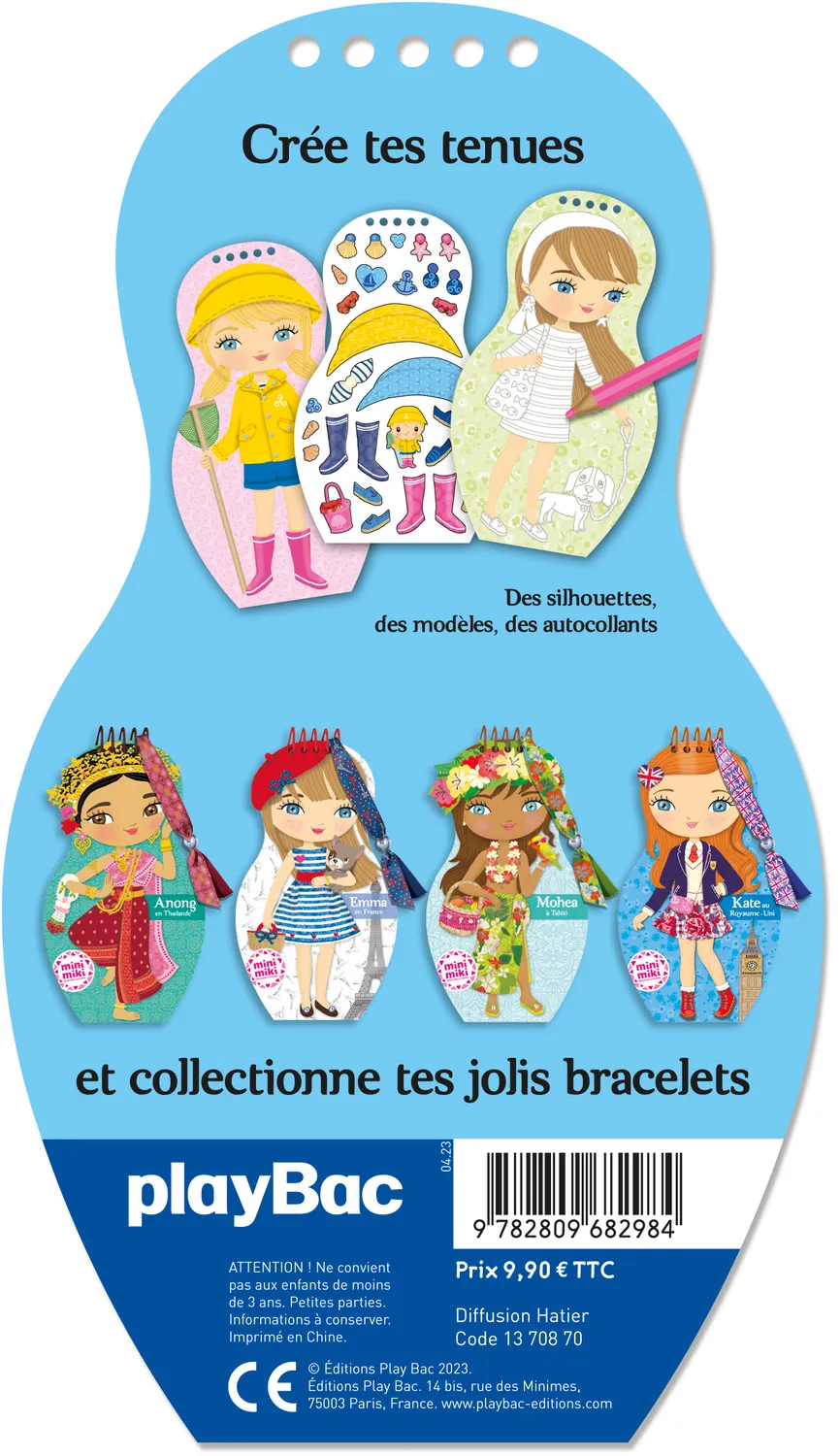 Frigobloc Minimiki Maëlle en Bretagne carnet créatif stickers