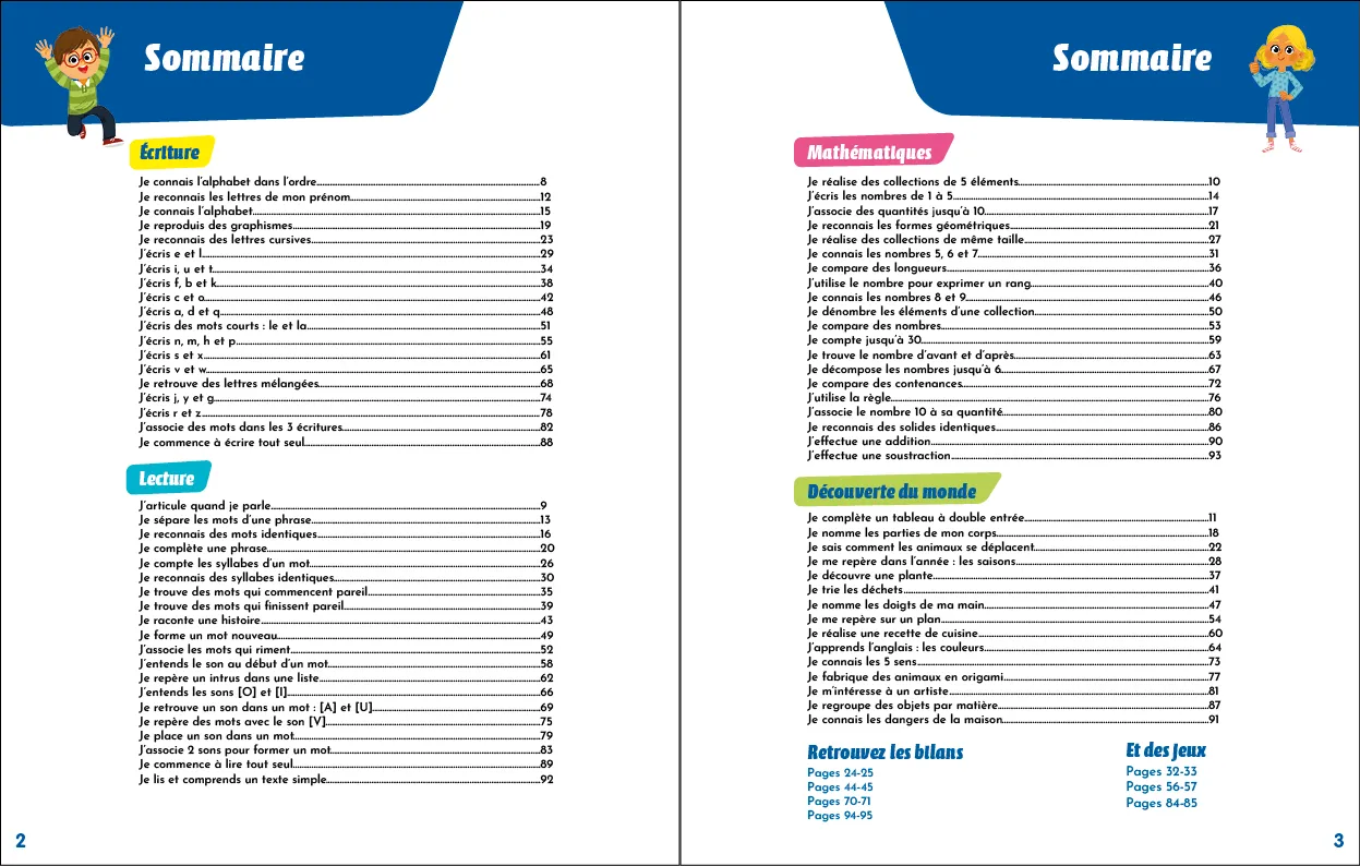 Les Incollables Vive la maternelle Grande section cahier maternelle