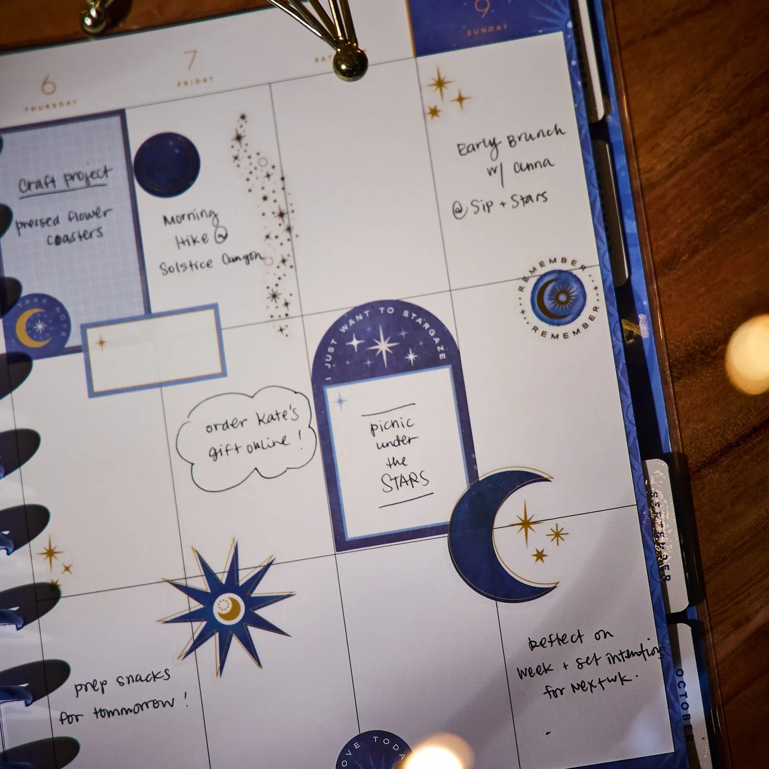 Happy Planner Star Signs 2026 agenda vertical Big 12 mois astrologie