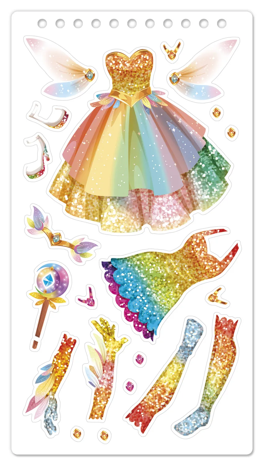 Frigobloc Mode Academy Arc-en-ciel carnet créatif stickers