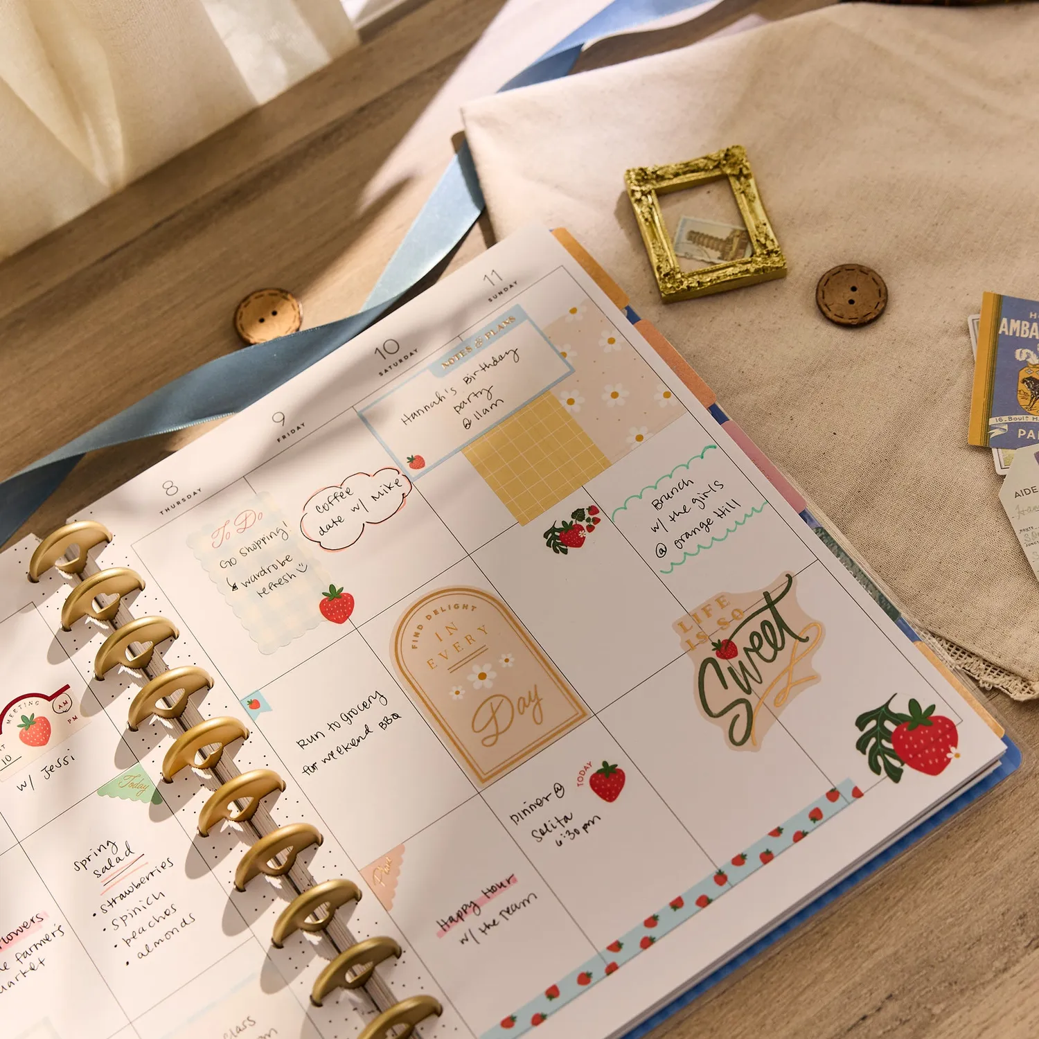 Happy Planner Country Charm agenda big vertical 18 mois 2026-2027