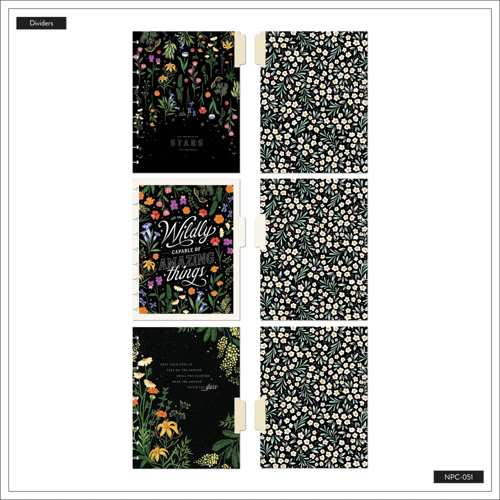 Happy Planner Moody Blooms Dotted Lined Classic Notebook carnet 60