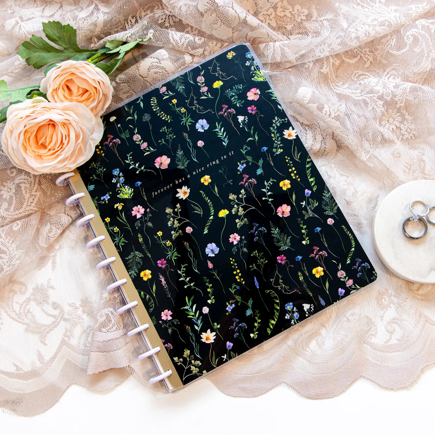 Happy Planner Blooming Elegance carnet pointillé Big 60 feuilles mariage