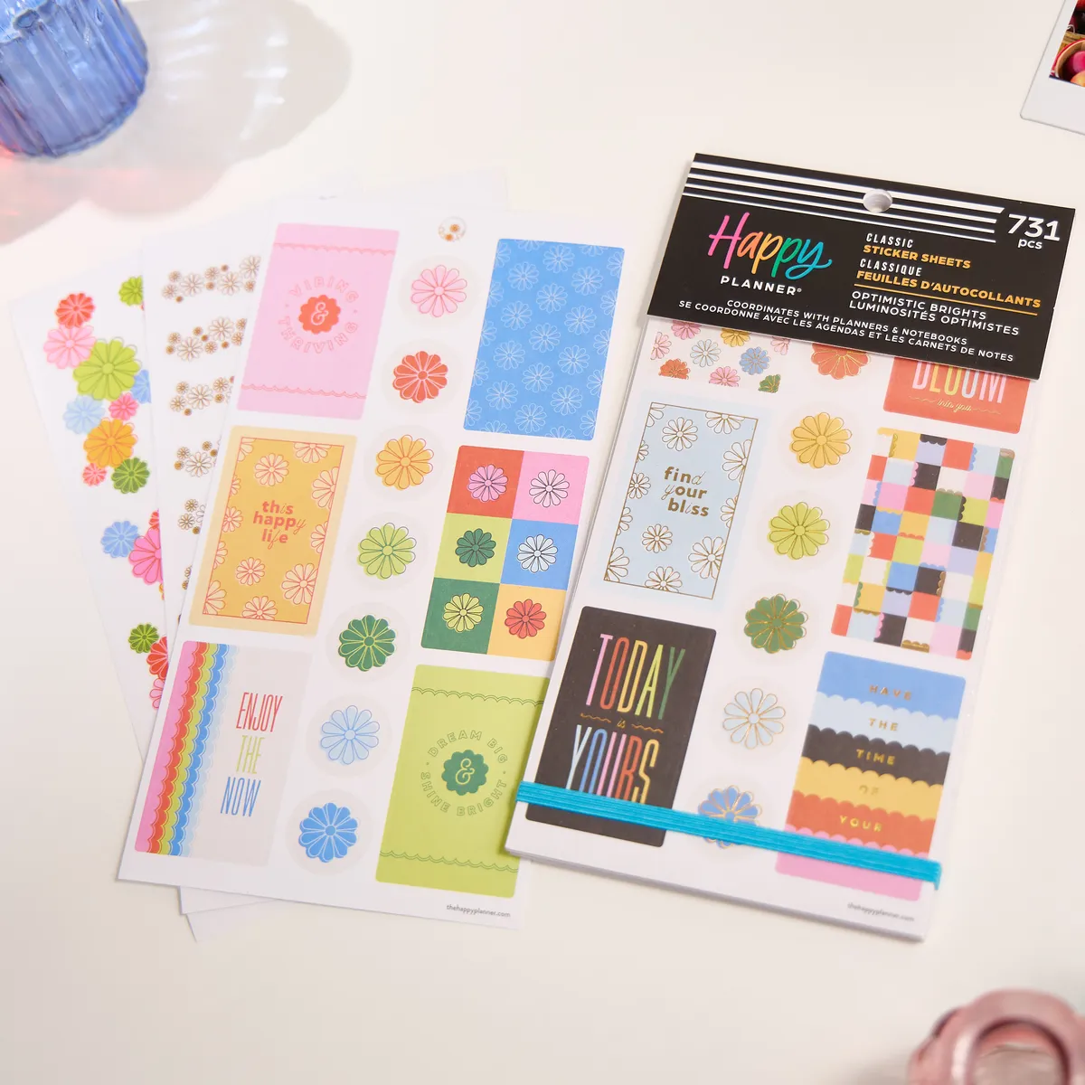 Happy Planner Optimistic Brights stickers Classic 30 planches 731