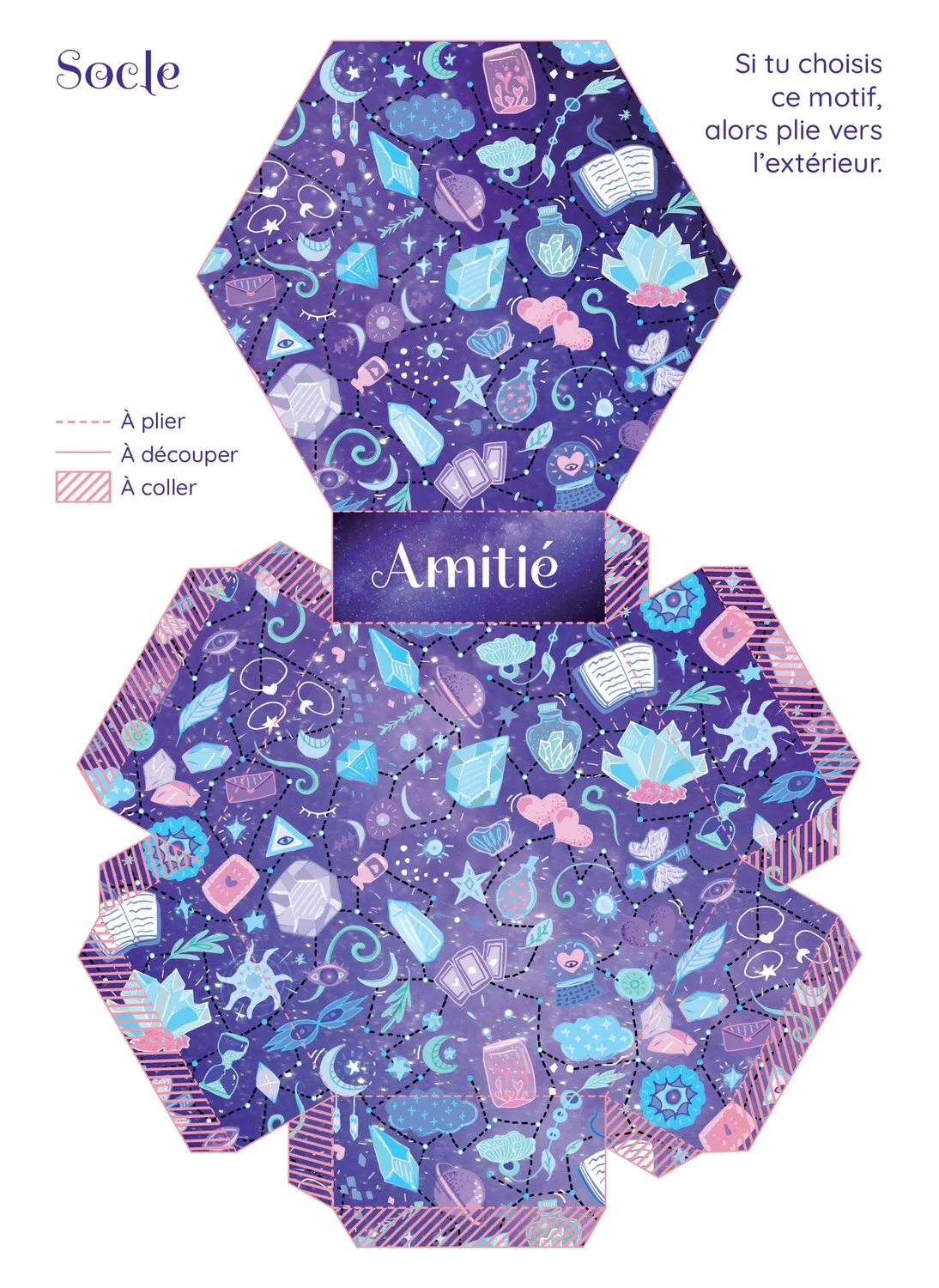 Frigobloc Magie des pierres Amitié Quartz Rose coffret créatif