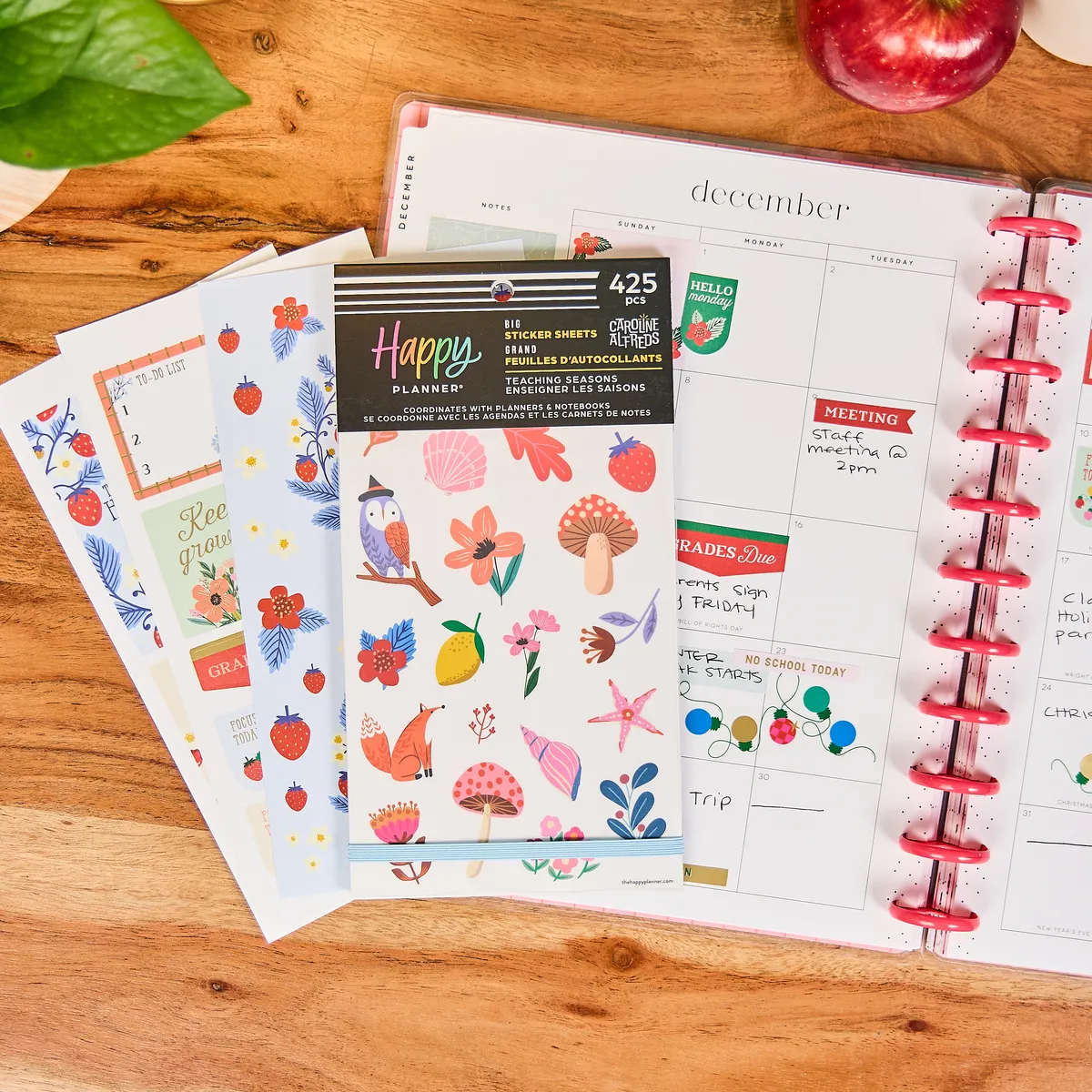 Happy Planner Teaching Seasons Big stickers 425 autocollants