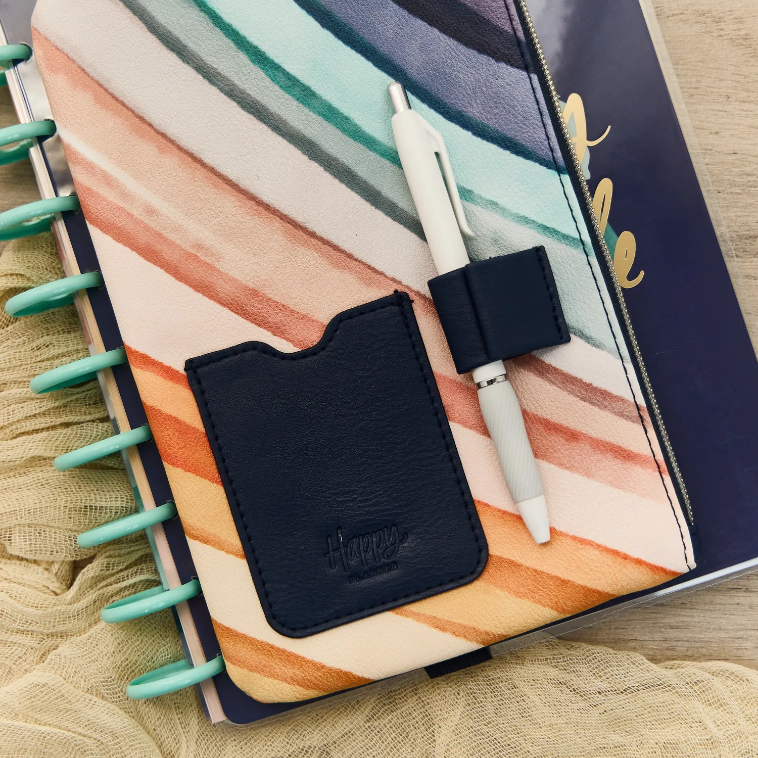 Happy Planner Watercolor Grace Classic trousse zippée crayons