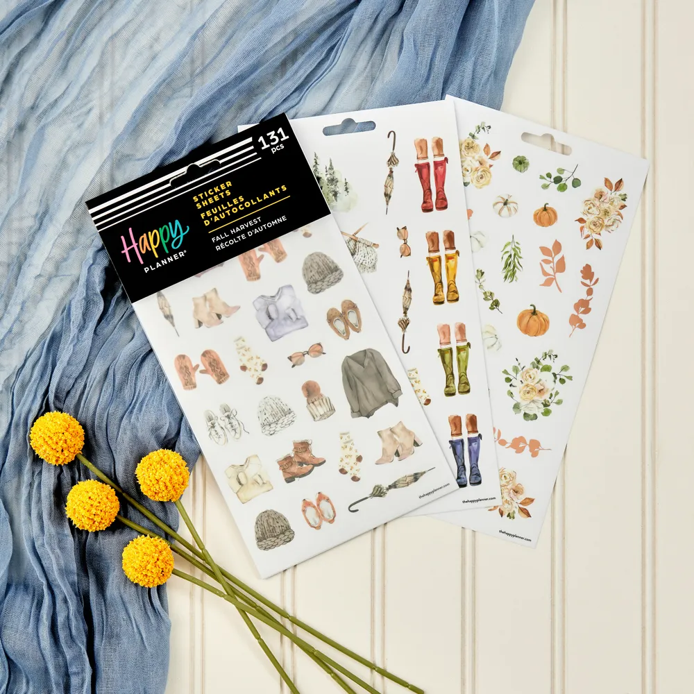 Happy Planner Fall Harvest stickers automne 131 saison