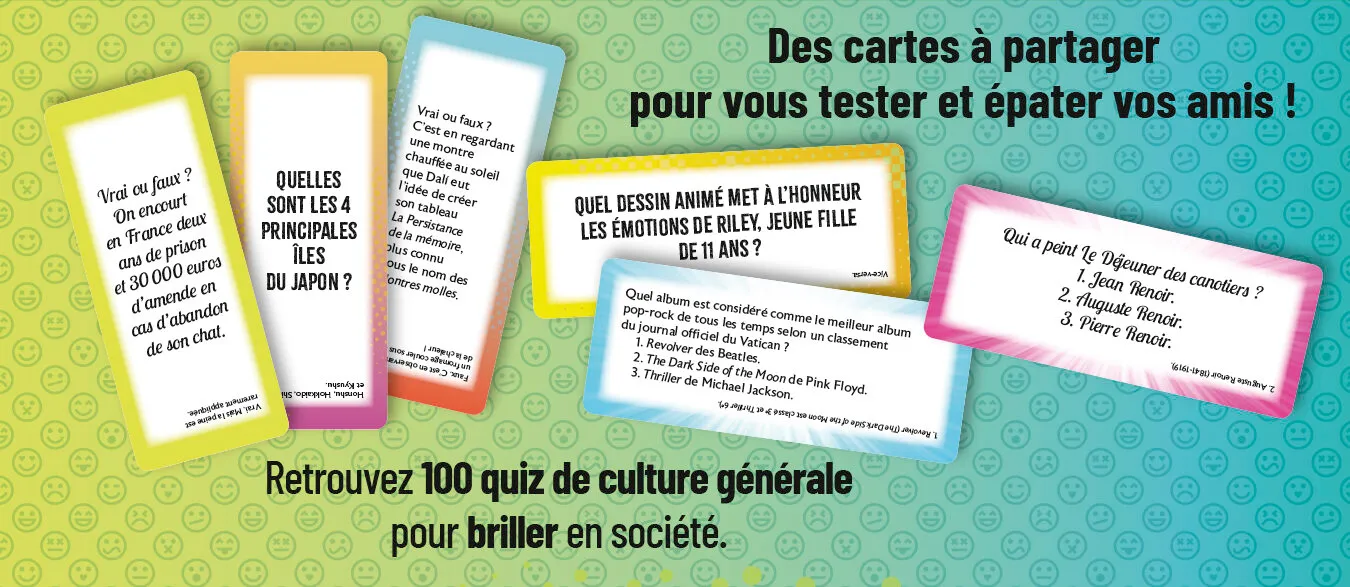 Frigobloc Culturboost jeu 100 quiz culture générale