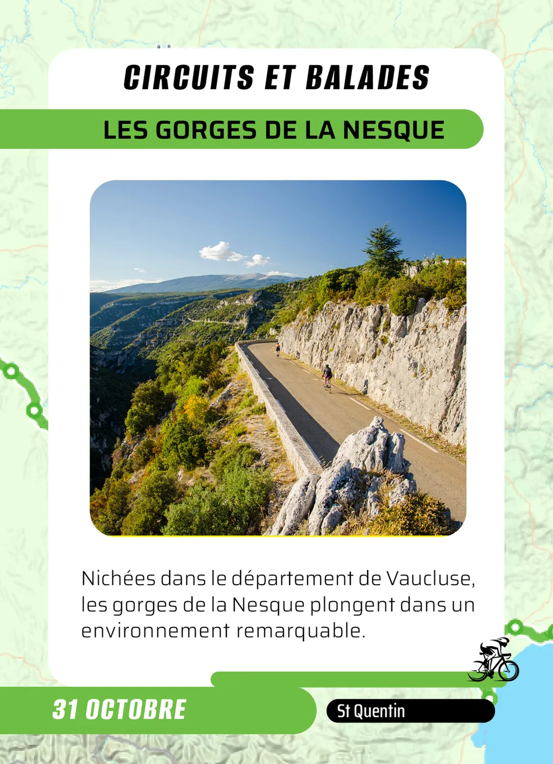 Année à bloc Passion Vélo calendrier 365 jours cyclisme