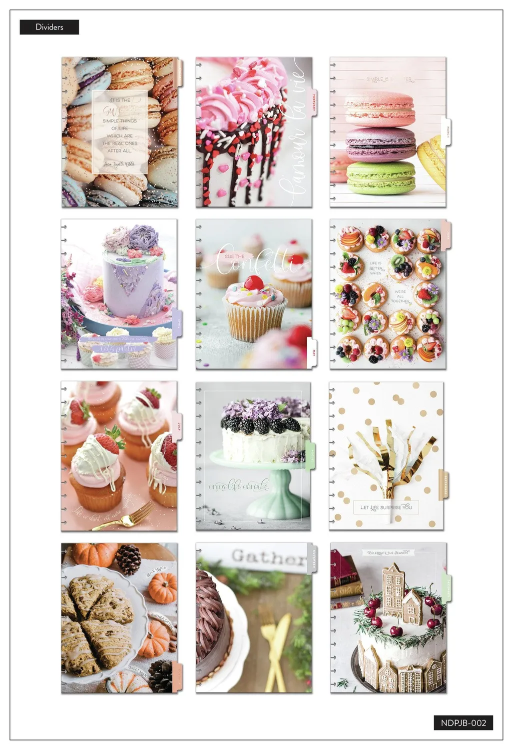Happy Planner Sweet Celebrations organiseur cartes Big