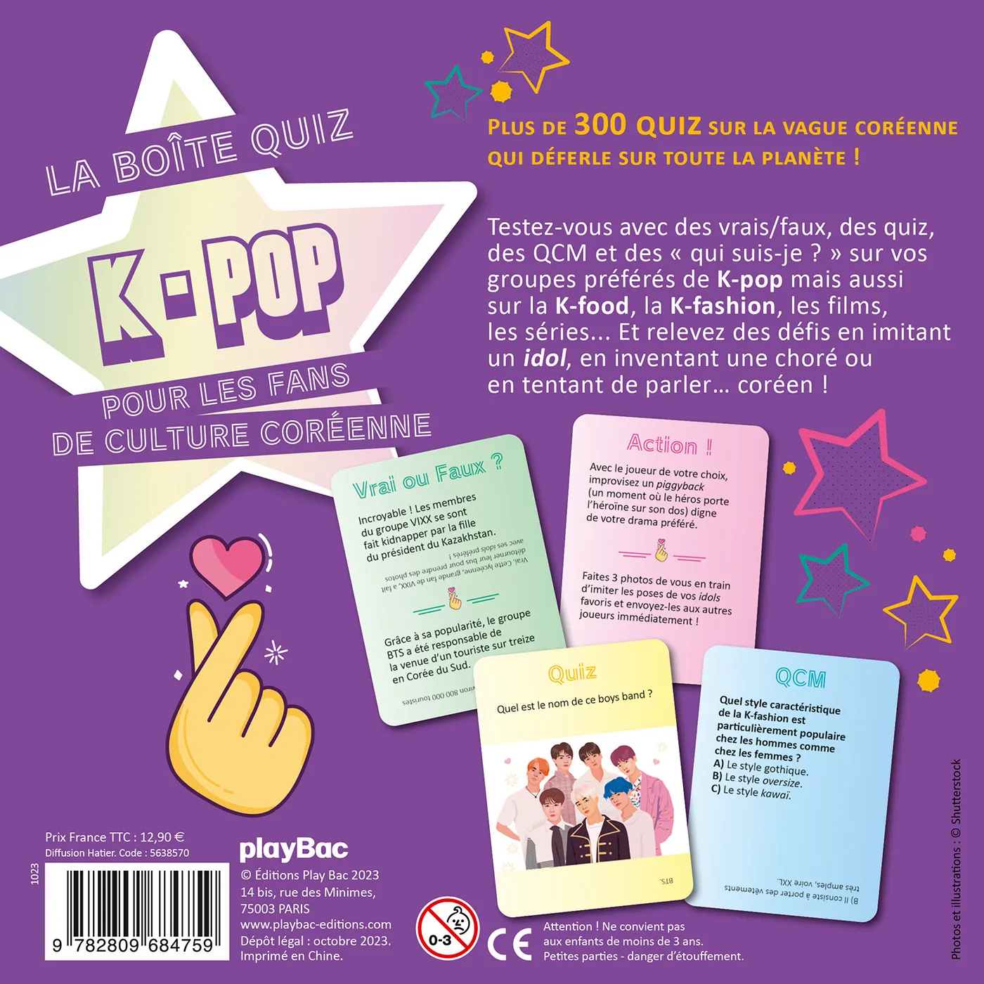 La boîte quiz K-POP jeu 300 questions groupes défis