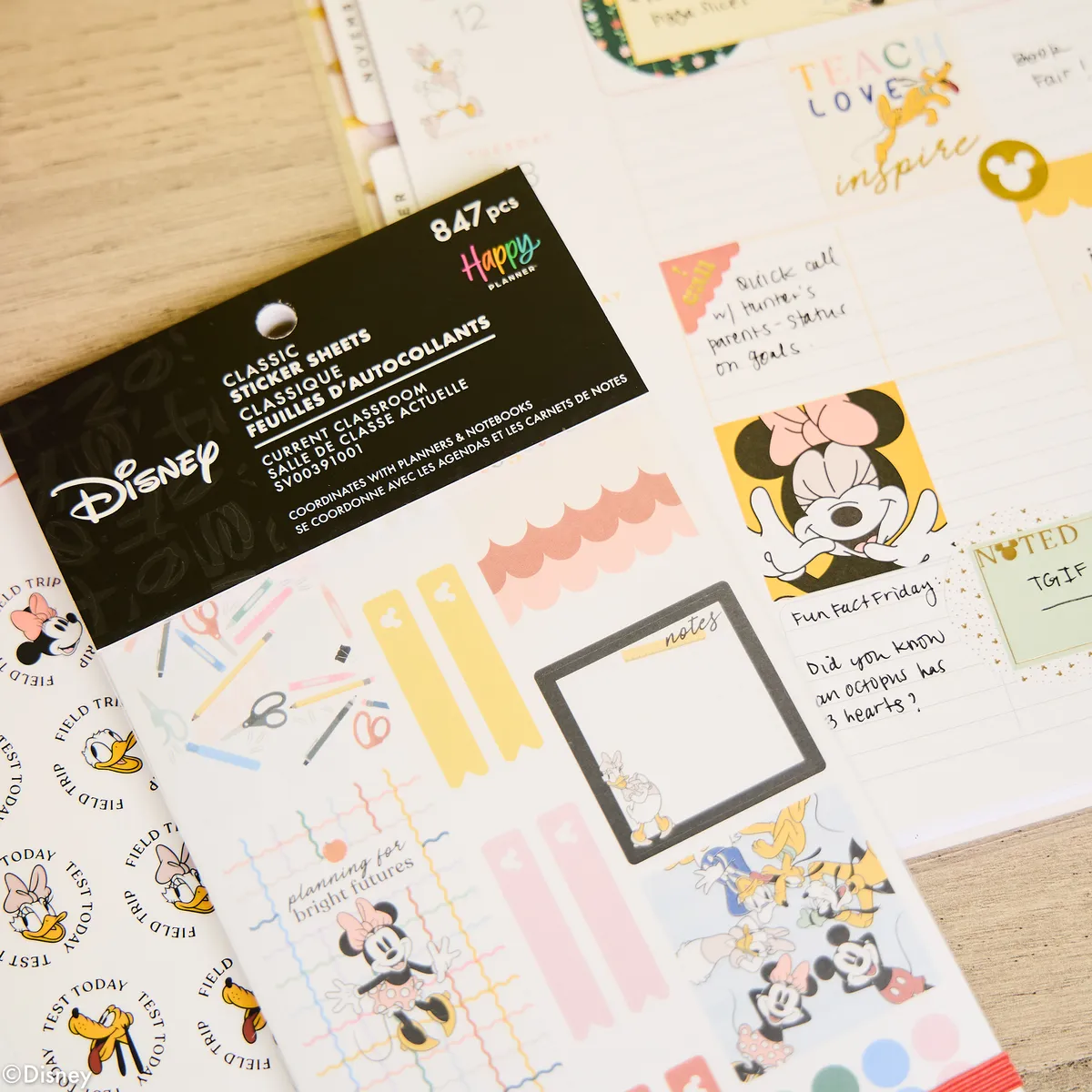 Happy Planner Disney Mickey & Friends stickers Value Pack 847 pcs