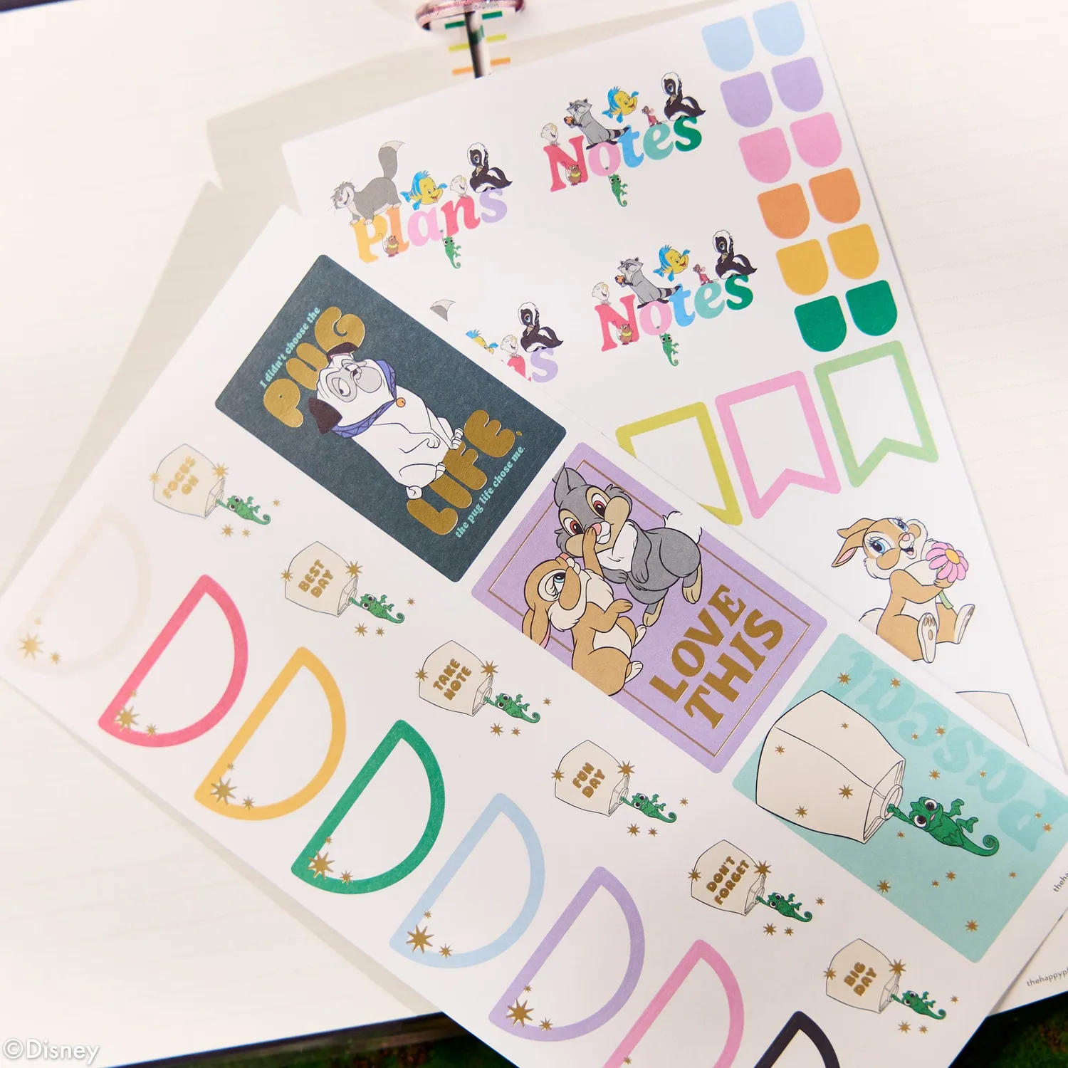 Happy Planner Disney Best Pals Classic kit papeterie 20 feuilles